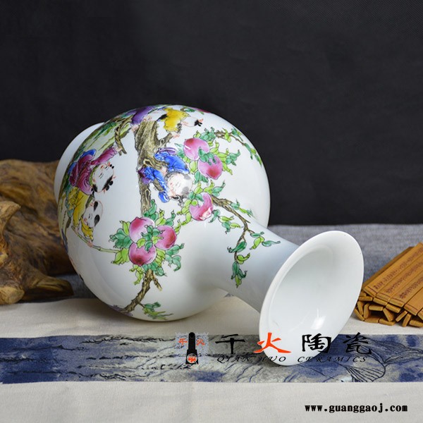 简单花瓶礼品瓷 礼品瓷花瓶厂家图5