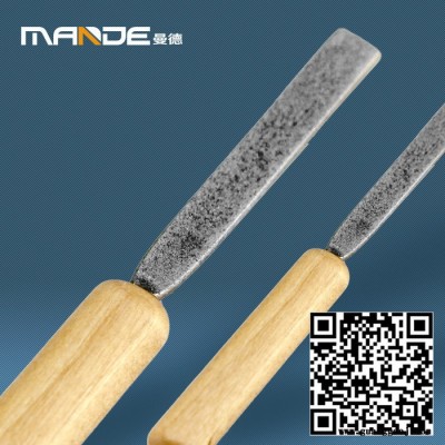 曼德1707012 DIY工具锉子自制玻璃工艺品扁锉金刚石锉刀舒适手柄 打磨玻璃毛刺多用途工具