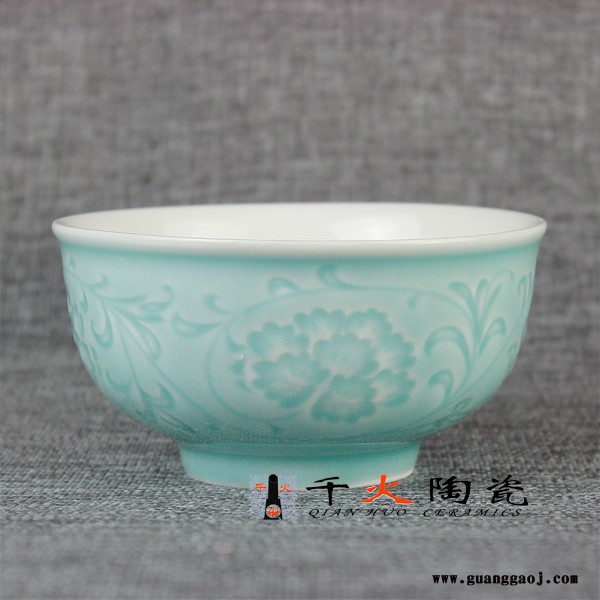 千火陶瓷 色釉饭碗定制十件装色釉定制图3