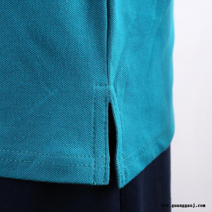 厂家定制生产批发外贸出口纯棉带领文化衫礼品服T恤衫，男女士POLO衫，可绣花或者印字图2