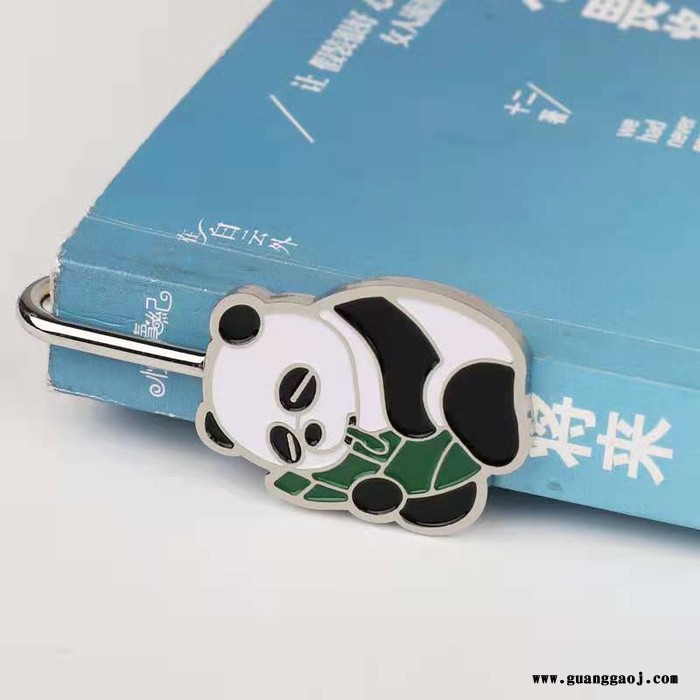 可爱熊猫如意创意金属书签定制卡通动漫活动礼品工艺品纪念品定做 欢迎来图定制图4