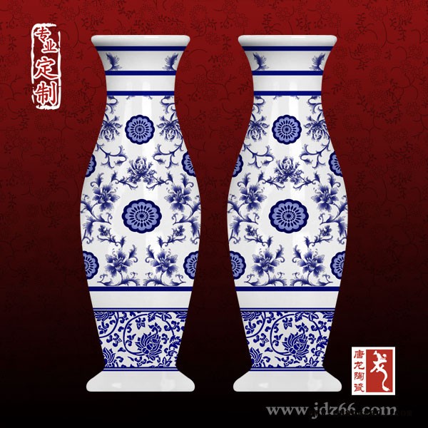 定做庆典礼品大花瓶 景德镇大花瓶定制图2