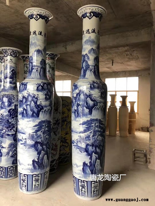 景德镇开业礼品花瓶批发订做 陶瓷3米大花瓶 开业礼品大花瓶图2