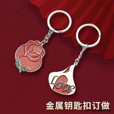 厂家钥匙扣定制创意卡通牛年广告活动礼品金属钥匙链挂件定做