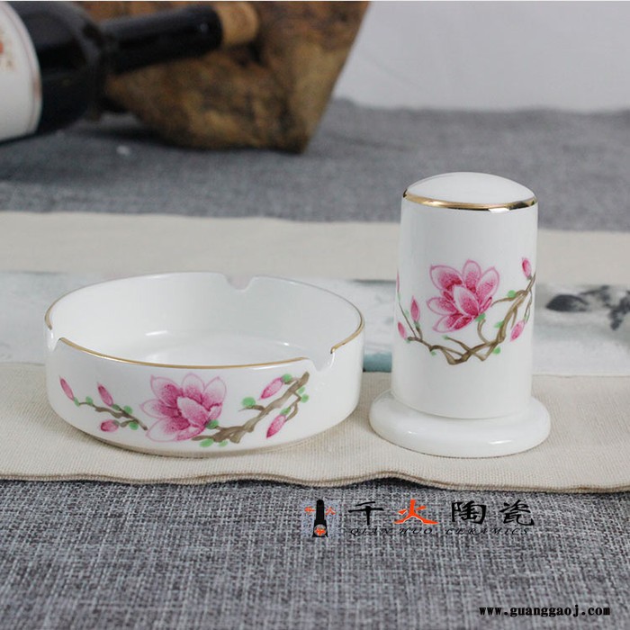 千火陶瓷56头陶瓷餐具 纪念礼品陶瓷餐具订做图2