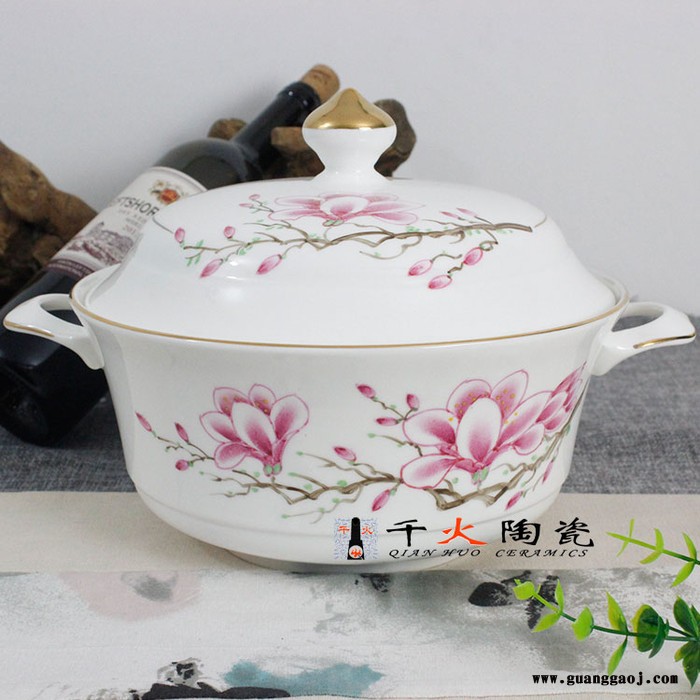 千火陶瓷56头陶瓷餐具 纪念礼品陶瓷餐具订做图6