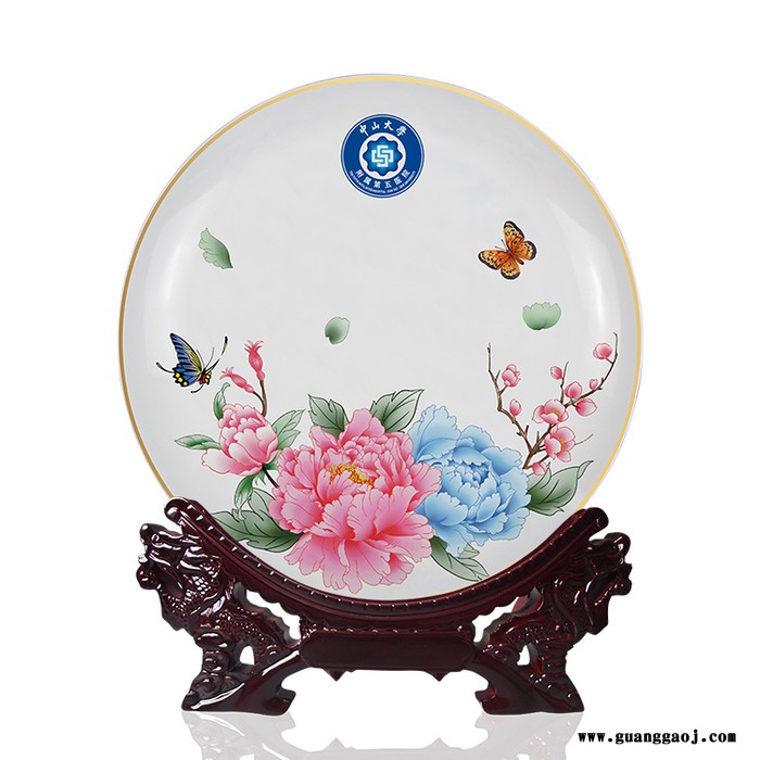 唐龙陶瓷 景德镇定制25CM瓷盘加照片 景德镇活动纪念盘定做图5