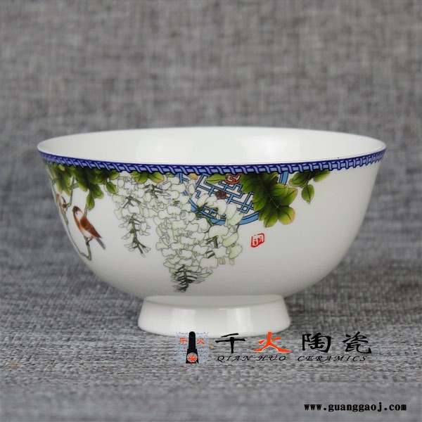 促销活动用陶瓷碗定制 景德镇餐具定做图2