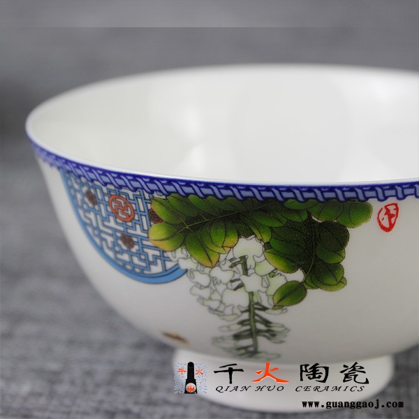 促销活动用陶瓷碗定制 景德镇餐具定做图4