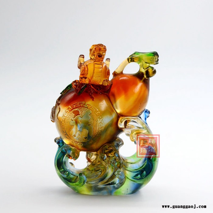 琉璃貔貅原图琉璃摆件礼品定制琉璃福禄钠财金玉满堂琉璃火麒麟礼品定制图2