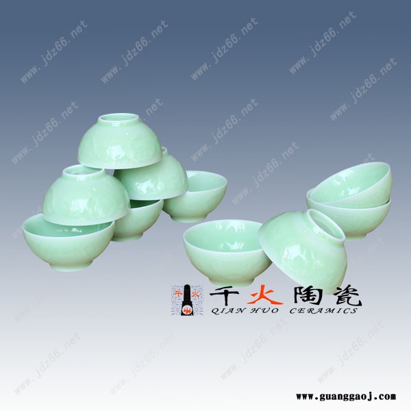 千火陶瓷 青釉饭碗定制图3