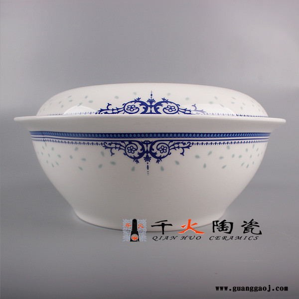 千火陶瓷 56头骨瓷餐具定制 骨瓷餐具鸿运当头图4