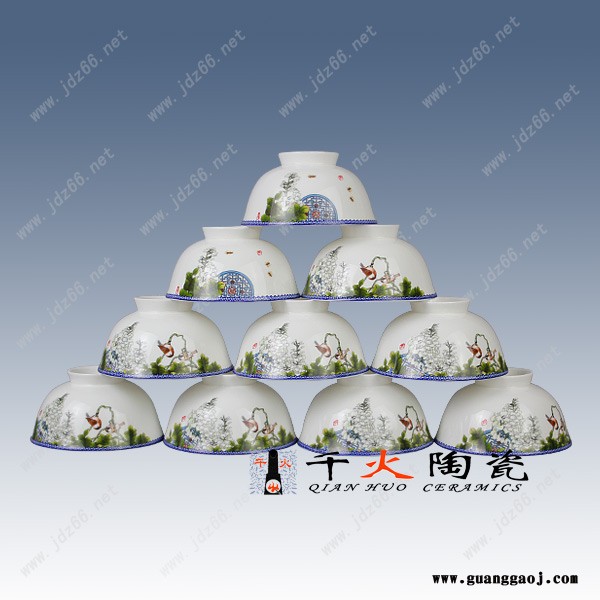 景德镇陶瓷碗套装 礼品陶瓷碗图7