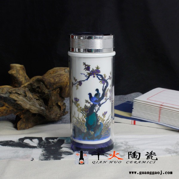 景德镇陶瓷保温杯  旅行保温杯定制厂家 陶瓷保温杯厂家图5