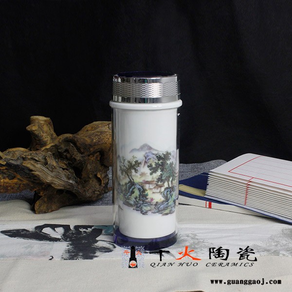 景德镇陶瓷保温杯  旅行保温杯定制厂家 陶瓷保温杯厂家图4