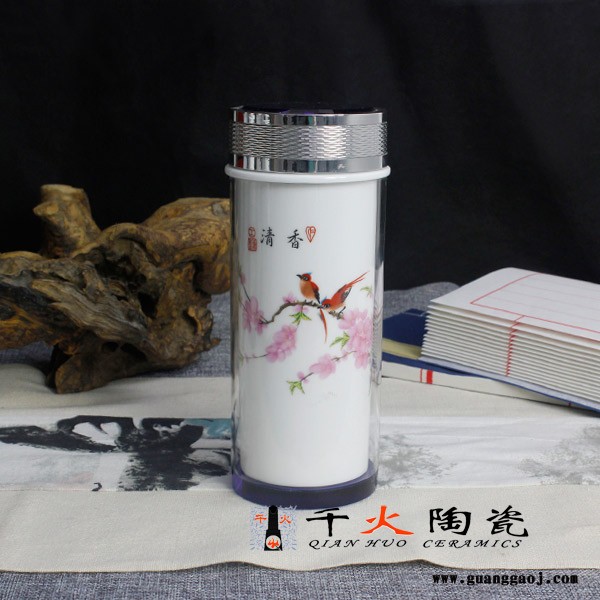 景德镇陶瓷保温杯  旅行保温杯定制厂家 陶瓷保温杯厂家图6