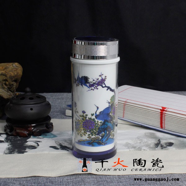 景德镇陶瓷保温杯  旅行保温杯定制厂家 陶瓷保温杯厂家图7