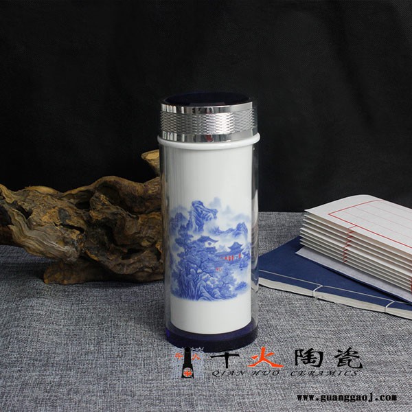 景德镇陶瓷保温杯  旅行保温杯定制厂家 陶瓷保温杯厂家图3