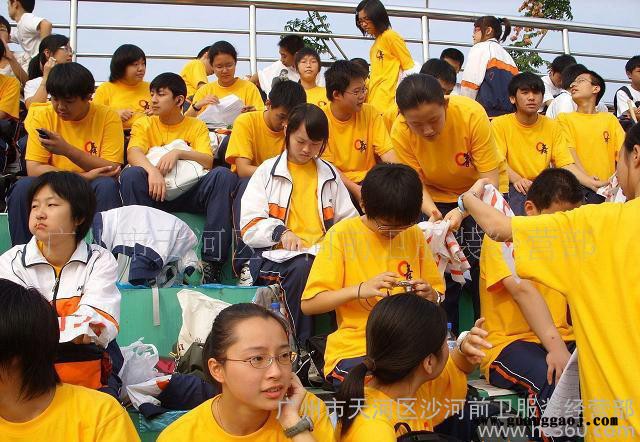 平纹200克AB棉圆领 空白广告衫批发 广州广告衫定做 广告衫 t恤图2