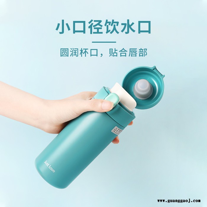 304不锈钢豌豆直杯保温杯创意礼品水杯广告杯子定制logo图4