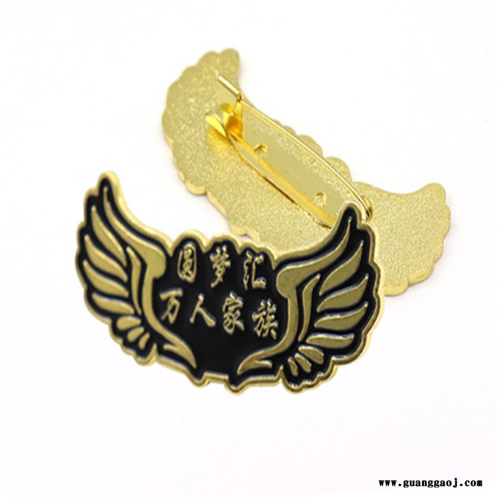 锦宏供应年会胸章金属文创徽章定制logo胸章定做烤漆司徽异形胸针礼品徽章 冲压金属徽章 创意金属徽章 创意金属徽章订做图1
