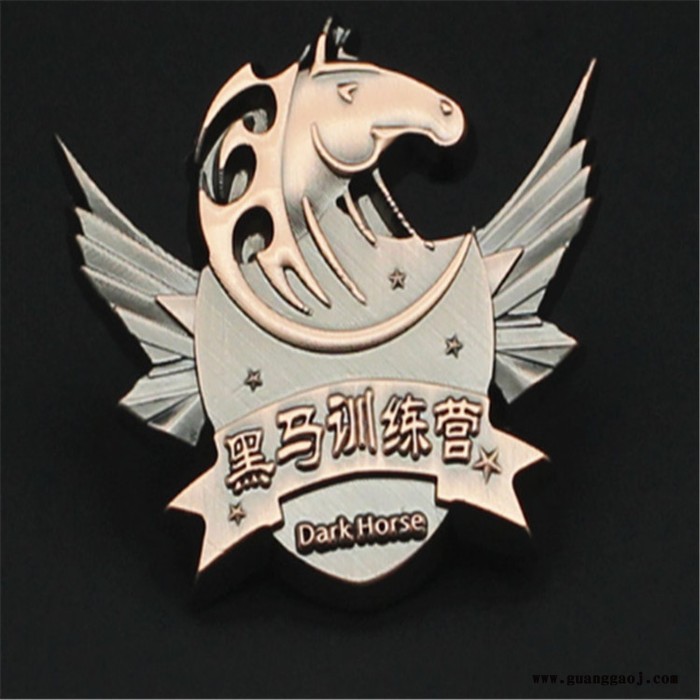 锦宏供应年会胸章金属文创徽章定制logo胸章定做烤漆司徽异形胸针礼品徽章 冲压金属徽章 创意金属徽章 创意金属徽章订做图2
