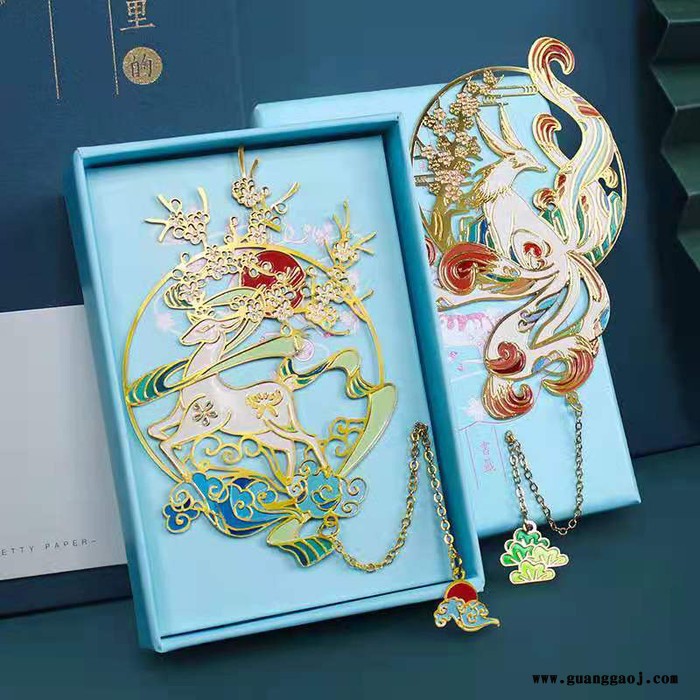九尾狐创意金属书签定制卡通动漫活动礼品工艺品纪念品定做礼物 欢迎来图定制图3