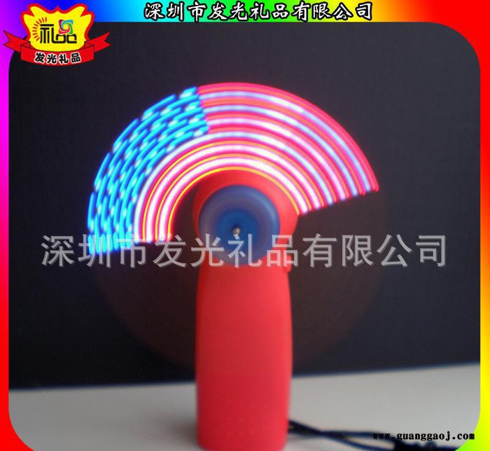 创意个性礼品定制 发光风扇 LED发光文字风扇 新奇特电子产品图3