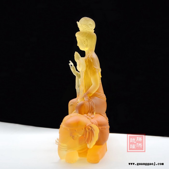 腾洪工艺普贤菩萨 西藏寺庙佛像定制文殊菩萨大小号佛教莲花灯佛教贡碗摆件礼品定制图2