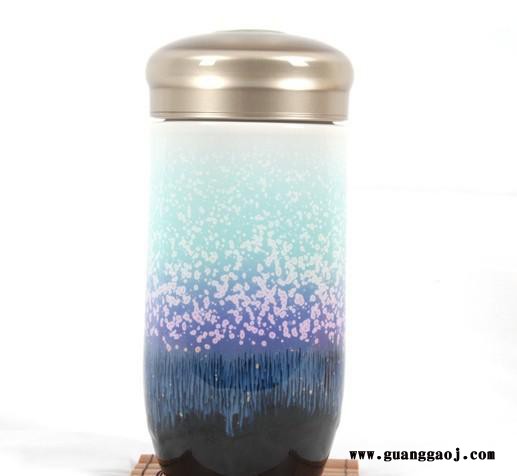 创意促销创意礼品新款养生能量活瓷杯雪晶圆融定制图2