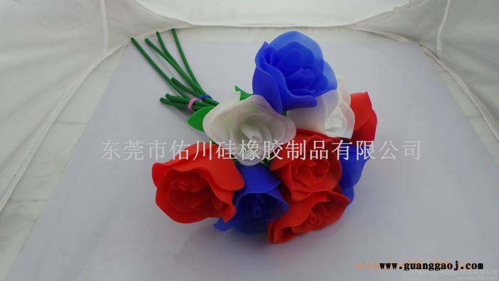 外贸出口 欧式婚礼 创意礼品结婚回礼情侣礼物**凋谢硅胶玫瑰图2