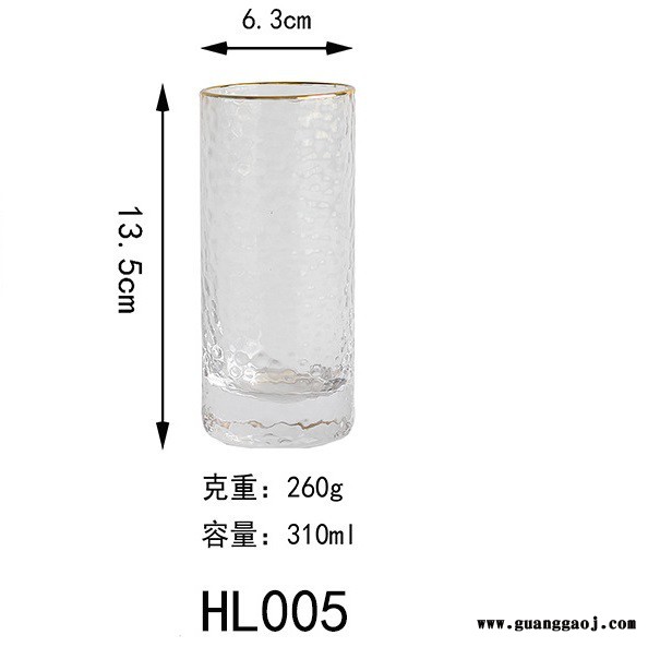 绿典 锤目纹水杯 HL005 雅物引流礼品 广西礼品公司 公司水杯定制 加盟礼品公司 MY-GYSM-L5-29图1