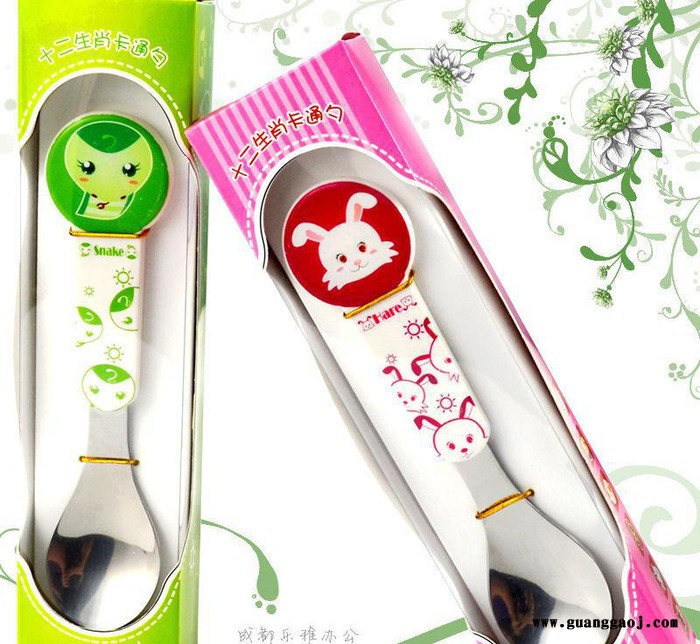 儿童**礼品 小学生创意礼品 时尚乖巧小礼品 十二生肖儿童勺图2
