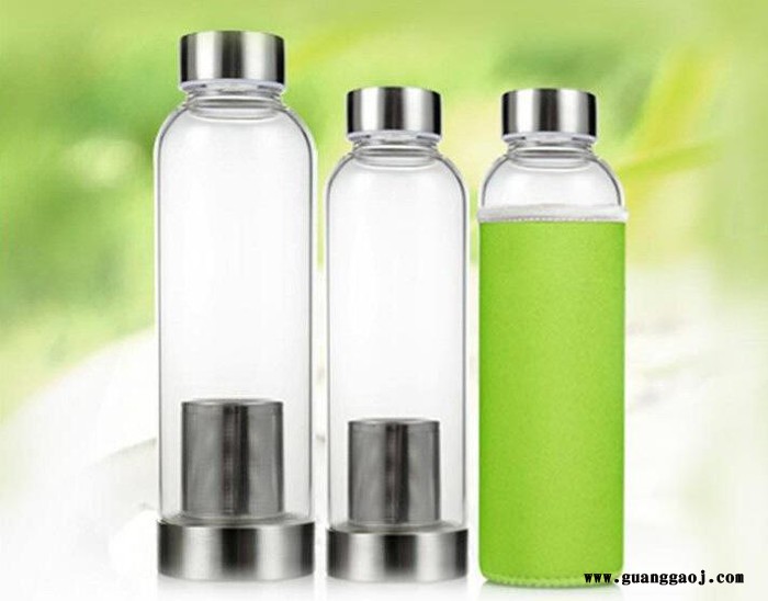 柠檬杯 耐热杯车载矿泉水瓶 防漏创意带茶隔礼品 跑江湖展销专用图3