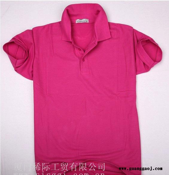 厂家定制 多色吸湿排汗厂服 广告衫男女均可短袖 工作服图2