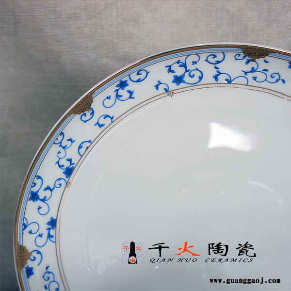 千火陶瓷 青花宛餐具定制图2