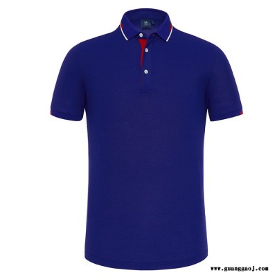 厂家定制POLO衫印logo翻领T恤广告衫班服文化衫订制工作服印字图 翻领广告衫定制