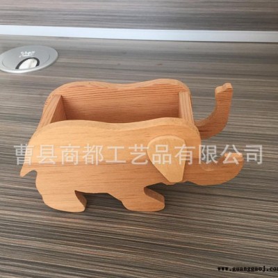 木制动物造型笔筒 定做多款笔筒收纳盒 木质卡通创意工艺礼品