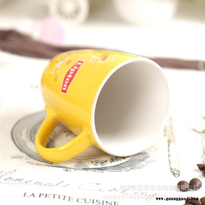 定做陶瓷杯 创意广告礼品定制 色釉咖啡杯 休闲茶杯图2