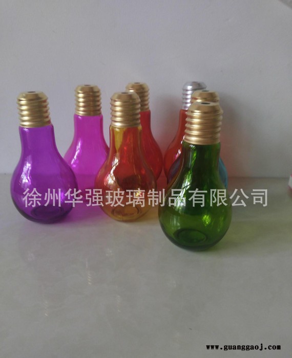 新品灯泡饮料瓶玻璃瓶奶茶瓶果汁咖啡瓶创意礼品