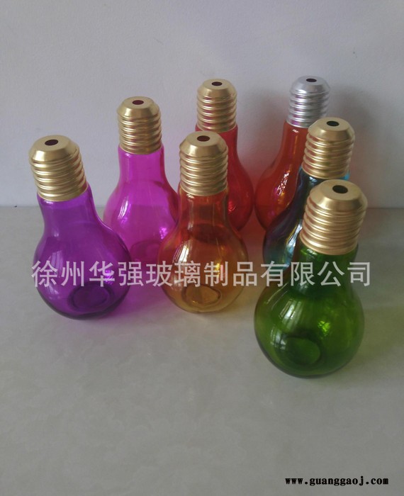 新品灯泡饮料瓶玻璃瓶奶茶瓶果汁咖啡瓶创意礼品图3