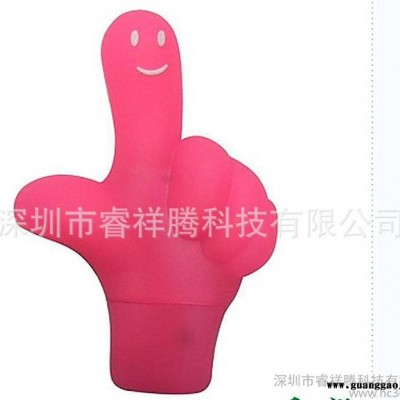 专业U盘年终企业活动礼品U盘 简单经典胜利手势创意U盘