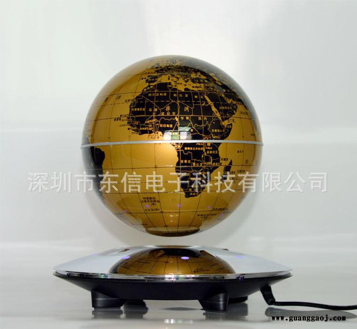 磁悬浮6寸地球仪电镀发光底座中英文创意工艺礼品东信直销图3