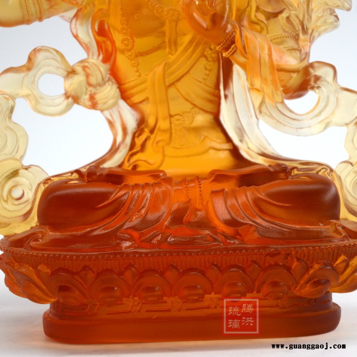 西藏寺庙佛像定制文殊菩萨大小号佛教莲花灯佛教贡碗摆件礼品定制图6