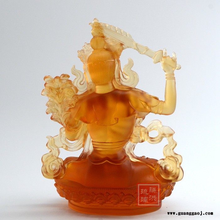 西藏寺庙佛像定制文殊菩萨大小号佛教莲花灯佛教贡碗摆件礼品定制图4