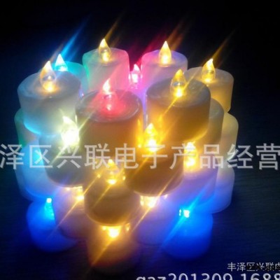 创意礼品  黄灯 白灯 蓝灯电子蜡烛