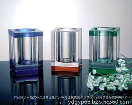 水晶笔筒厂家定制 国庆中秋双节礼品 赠送客户摆件礼品 同学聚会纪念品 水晶摆饰图3
