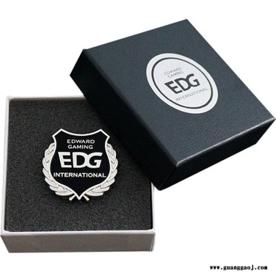 EDG电竞金属徽章定做 游戏团体胸章团队胸针订制纪念礼品定制 欢迎来图定制