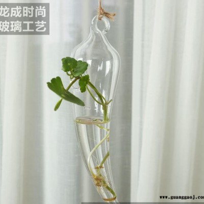直销微景观玻璃生态瓶苔藓瓶辣椒形摆件生态瓶DIY创意礼品