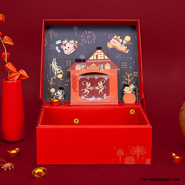 【盒艺包装】柳州新年礼品包装设计 礼品盒新年礼盒定制 **图4